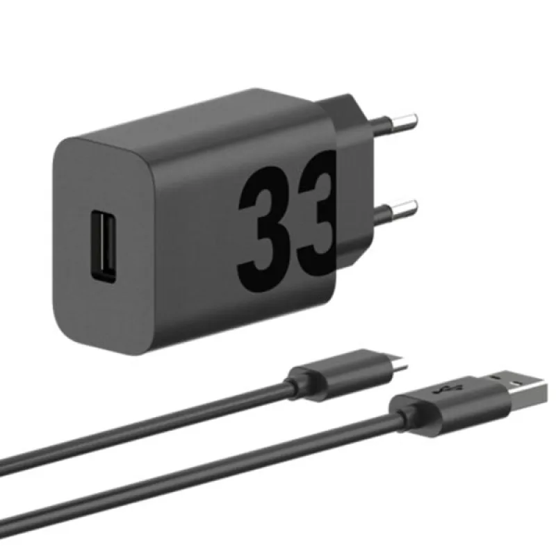 Sieťová nabíjačka Motorola Turbo Power 33W USB-A + USB-C kábel Farba: Nabíjačka
