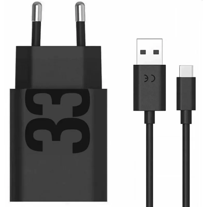 Sieťová nabíjačka Motorola Turbo Power 33W USB-A + USB-C kábel Farba: Nabíjačka