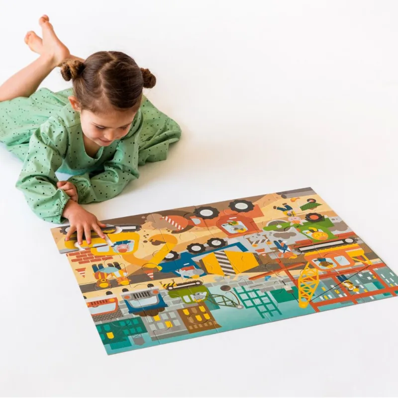 Petitcollage Podlahové puzzle Stavba v meste