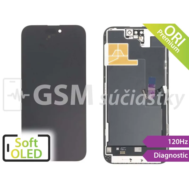 iPhone 14 Pro Max - LCD displej + dotykové sklo - zobrazujúci sa ako Originál