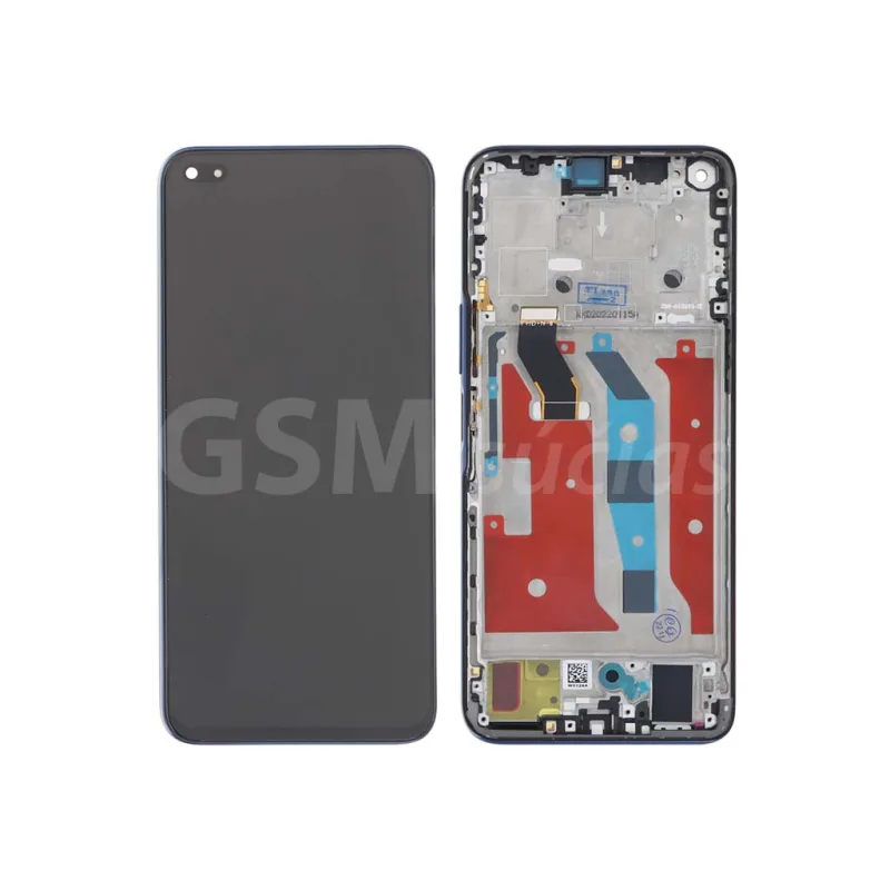 Huawei Nova 8i - LCD displej + Dotykové sklo a rám Farba: Modrá