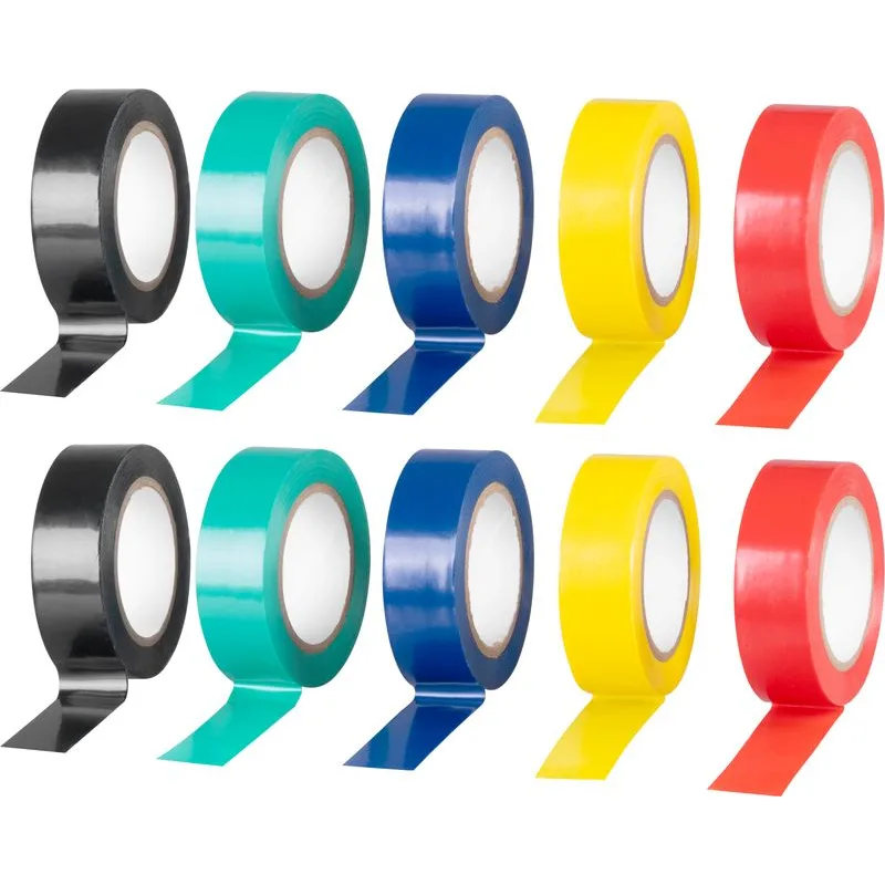 Izolačná páska 19 mm x 10 m, PVC, rôzne farby, balenie 10 ks
