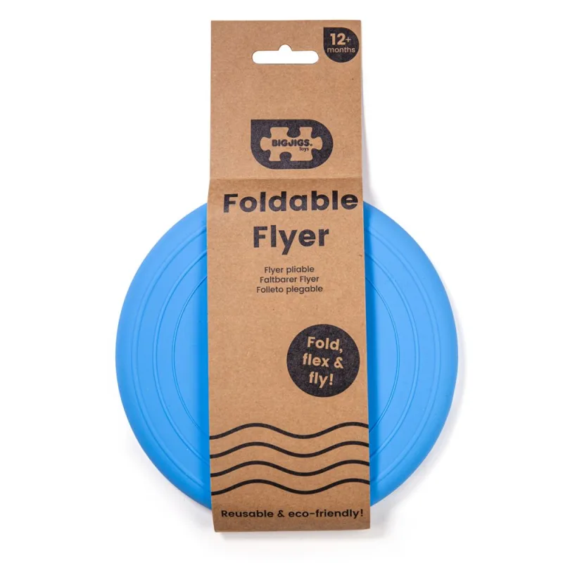 Bigjigs Toys Silikónové frisbee modré Ocean