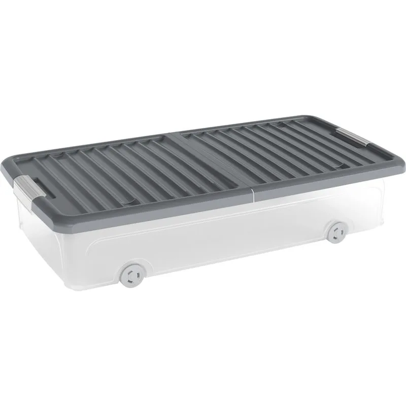 Box s vekom KIS W Box Underbed L, 35 l, priesvitný, 39×79×17 cm