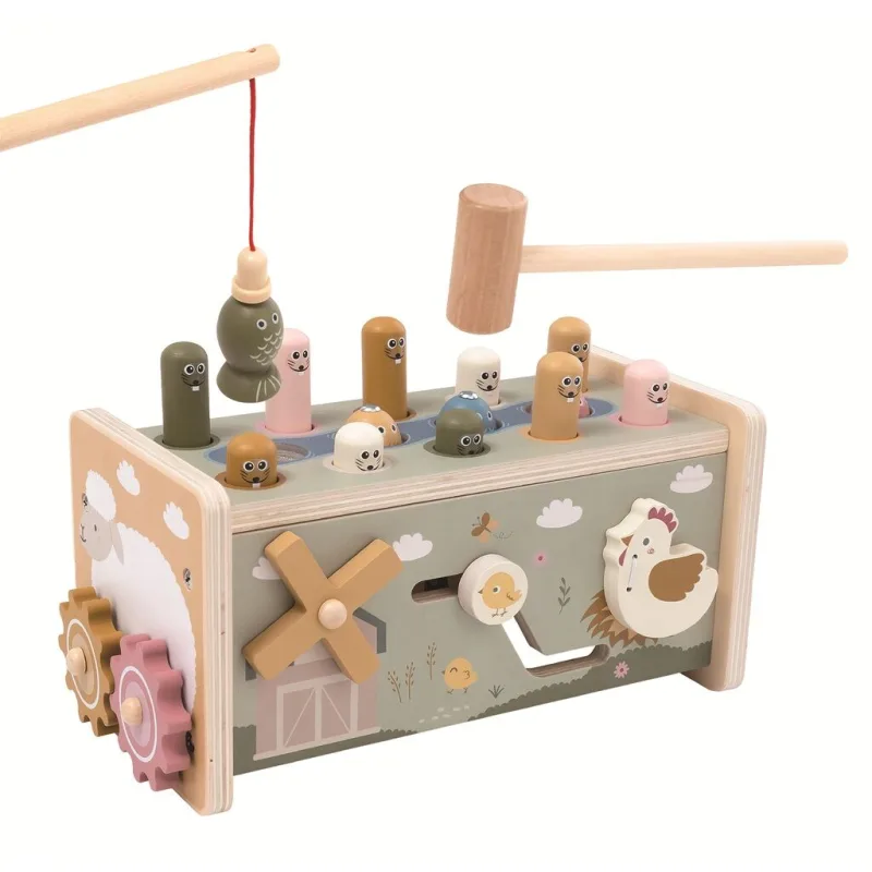 2Kids Toys Multifunkčná zatĺkačka Farma