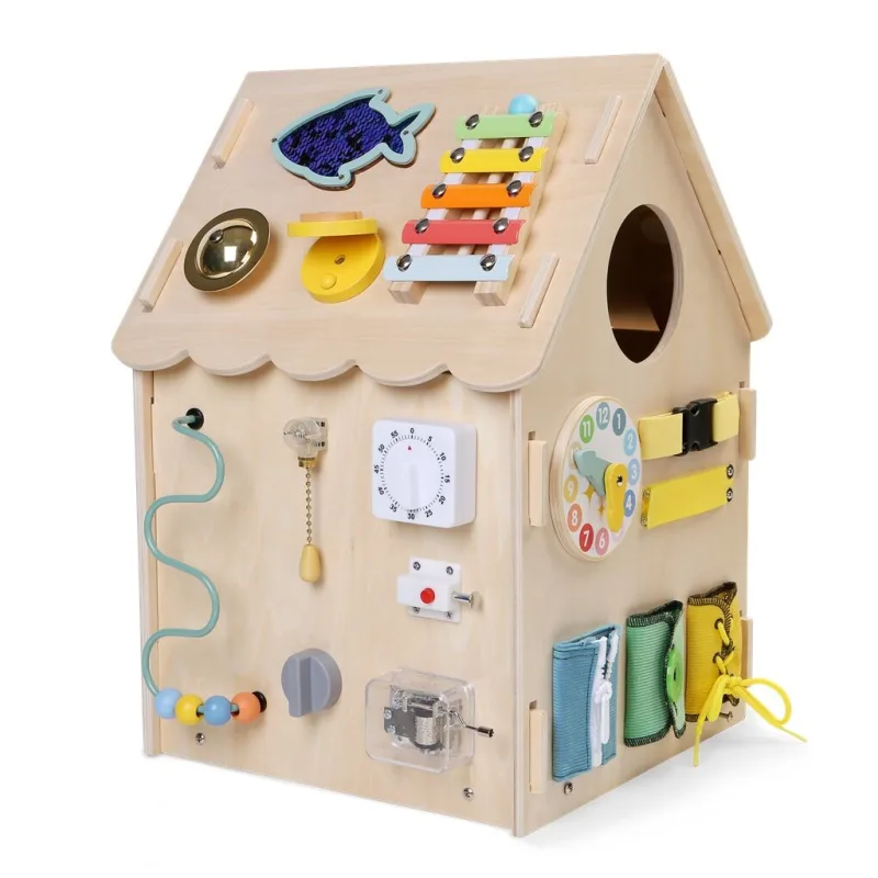 2Kids Toys Activity board Domček prírodný
