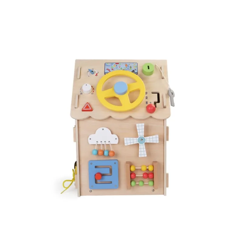 2Kids Toys Activity board Domček prírodný