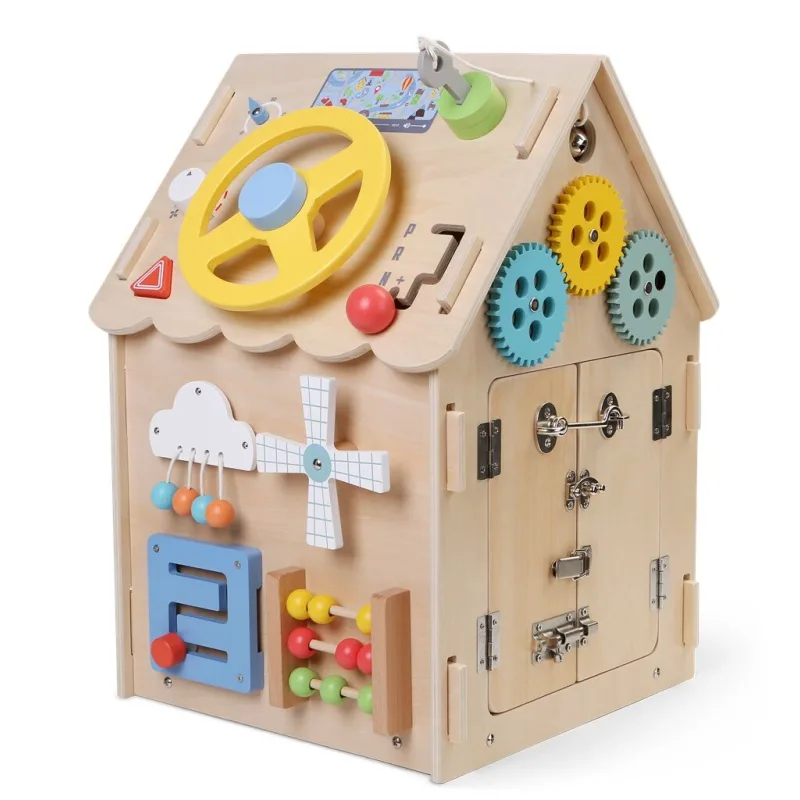2Kids Toys Activity board Domček prírodný