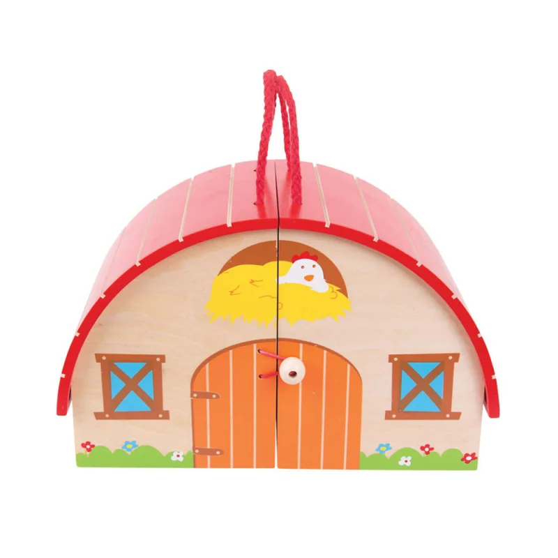 Bigjigs Toys Drevený hrací set Farma