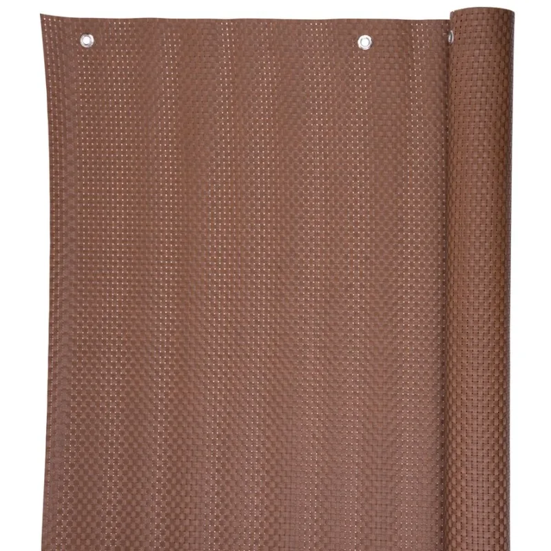 Balkónová zástena Polyrat77, 0,9x3 m, hnedá, UV