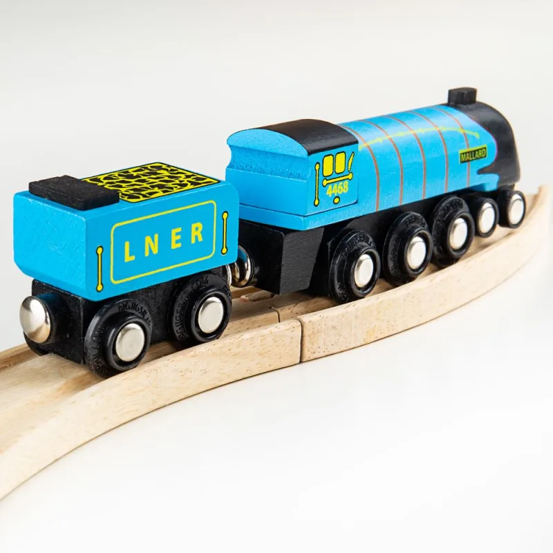 Bigjigs Rail Drevené vláčiky - Replika lokomotívy - Mallard