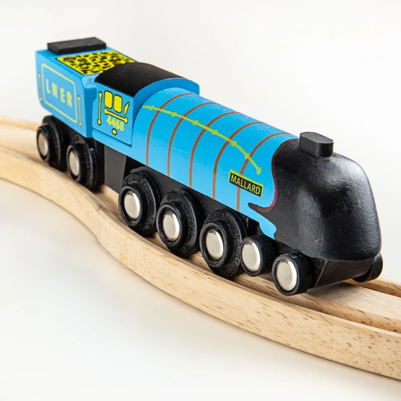 Bigjigs Rail Drevené vláčiky - Replika lokomotívy - Mallard