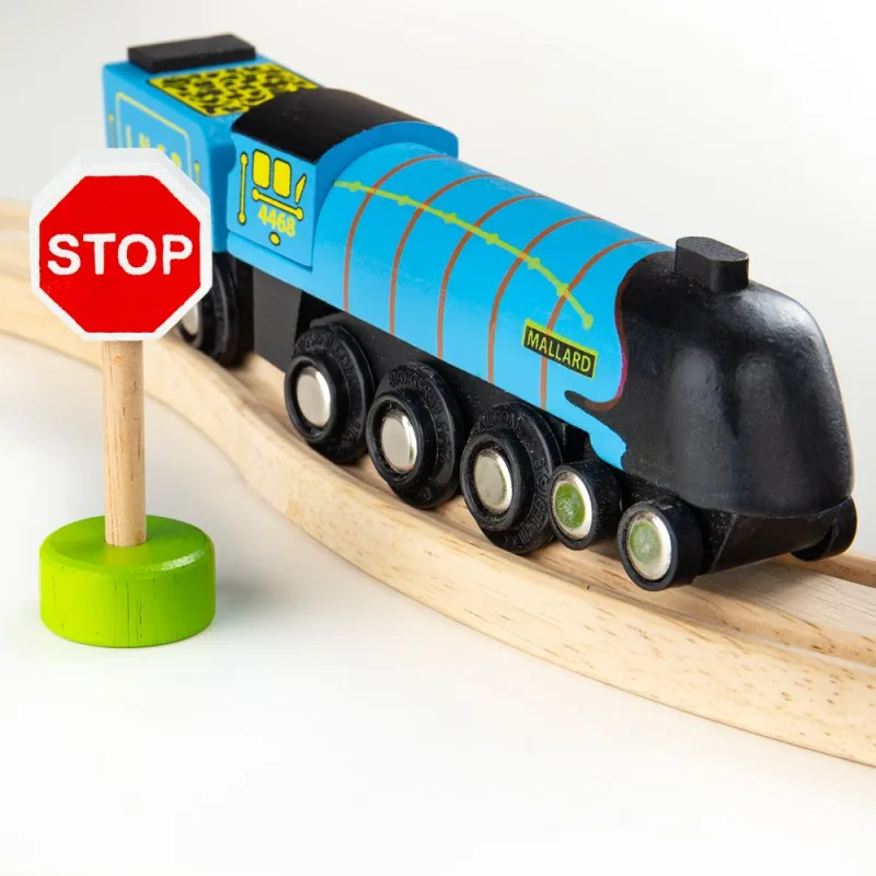 Bigjigs Rail Drevené vláčiky - Replika lokomotívy - Mallard