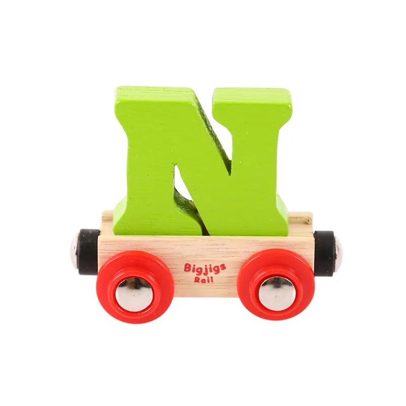 Bigjigs Rail Drevené vláčiky - Vagónik Písmeno N