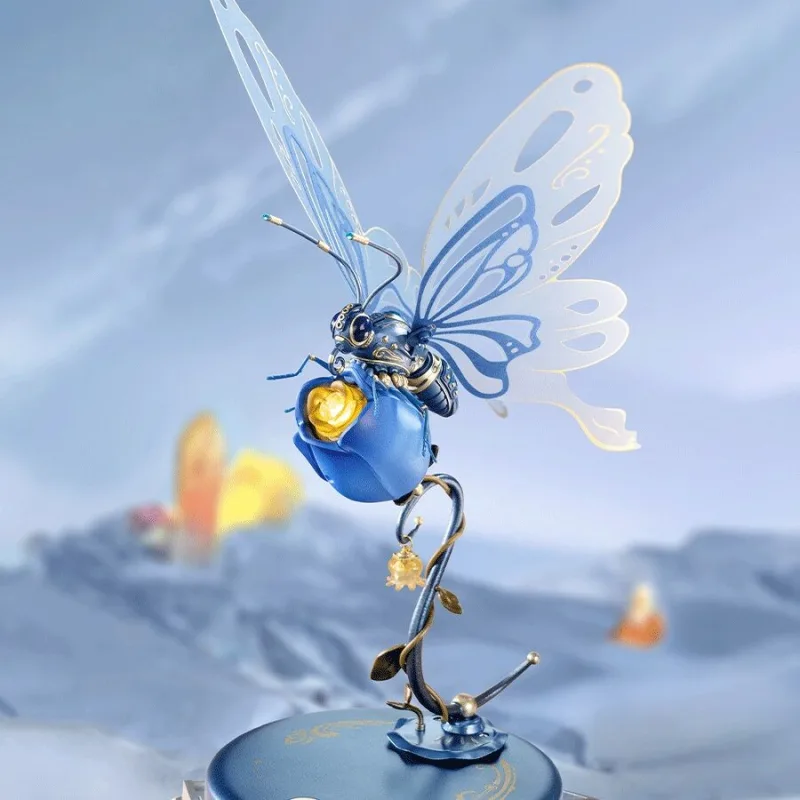 RoboTime 3D mechanické puzzle Modrý motýľ