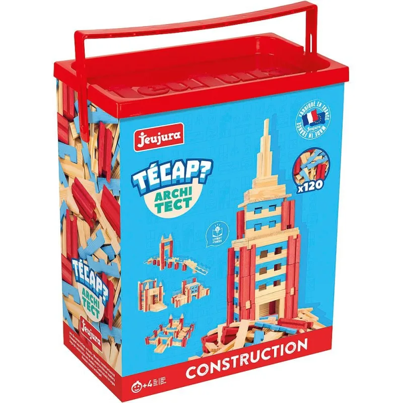 Jeujura Drevená stavebnica TECAP architect 120 ks