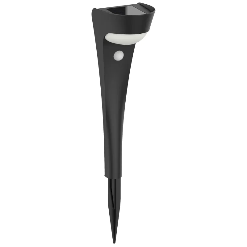 Solárna LED lampa so senzorom pohybu – 52,5 cm, čierna
