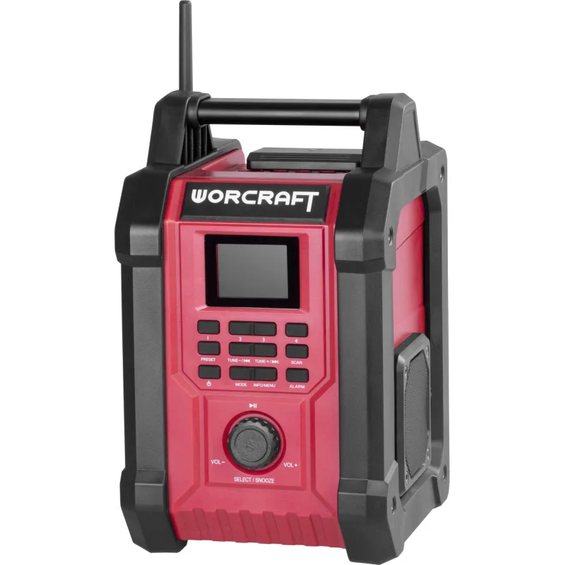 Rádio Worcraft CBTS-S20LiH, DAB+FM, 20V, Bluetooth, AUX, 2x15W