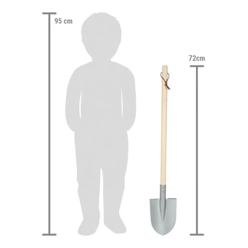 Detský rýľ špicatý šedý 1 ks