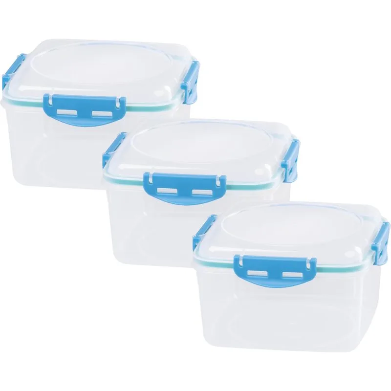 Dózy na potraviny MagicHome Lunchbox, 1,2 l, sada 3 ks, Clip