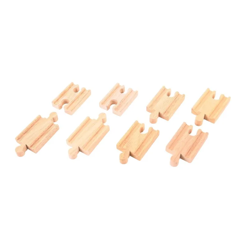 Bigjigs Rail Drevené koľaje Spojky - 5,5 cm - 8 ks