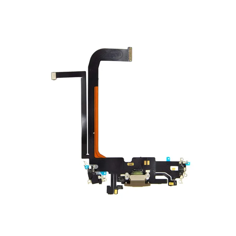 Flex kábel nabíjania iPhone 13 Pro Max - nabíjací konektor, mikrofón Farba: čierna-šedá