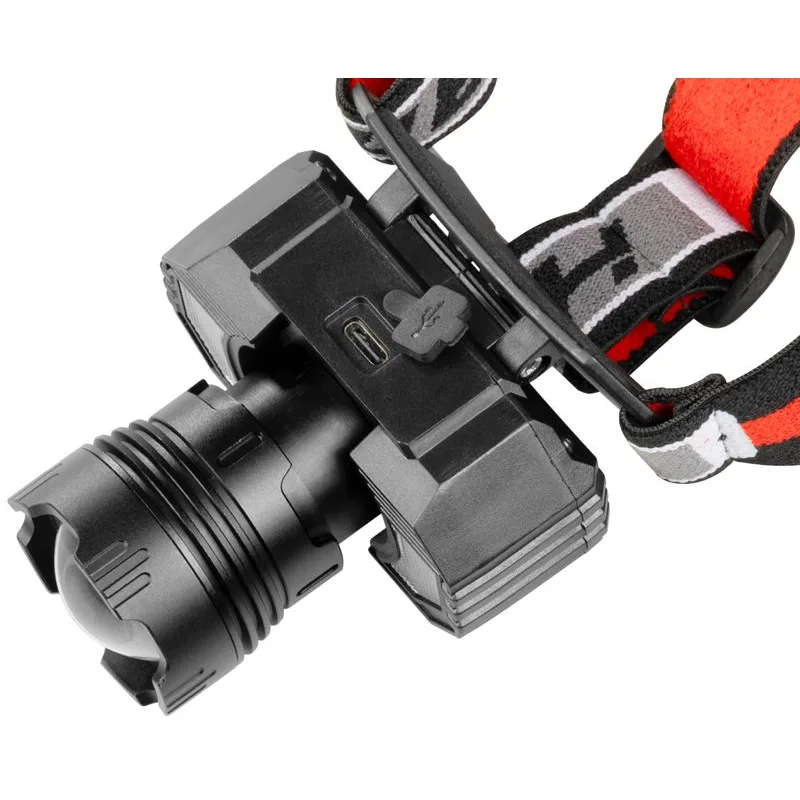 Čelovka Strend Pro Headlight XL121807, LED, 900 lm, ZOOM, 1800 mAh, USB nabíjanie