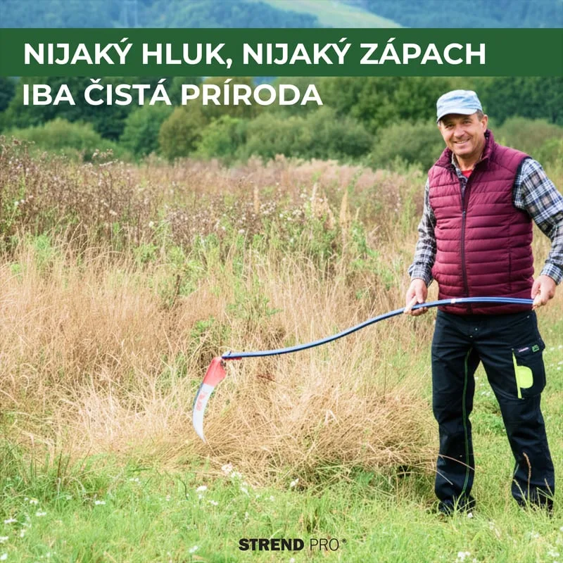 Kosa na trávu EURO 600 mm, kovaná + kovové kosisko