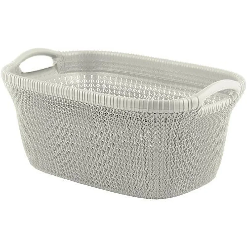 Kôš Curver KNIT 3677 40 lit., krémový, 60x27x39 cm, na bielizeň