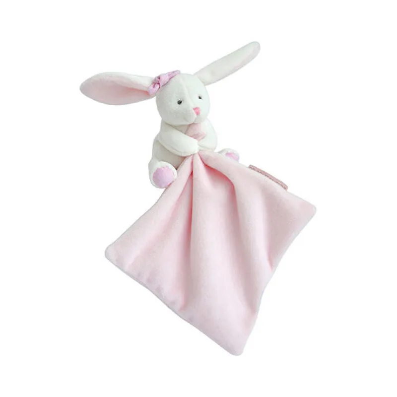 Doudou Darčeková sada ružová - Králiček s mojkáčikom 10 cm