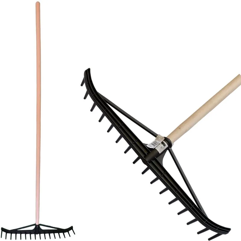 Hrable na seno Longbow, 16-zubé, plastové, s drevenou násadou