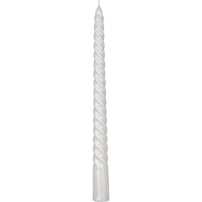 Biele špirálové sviečky MagicHome, 25 cm, balenie 4 ks