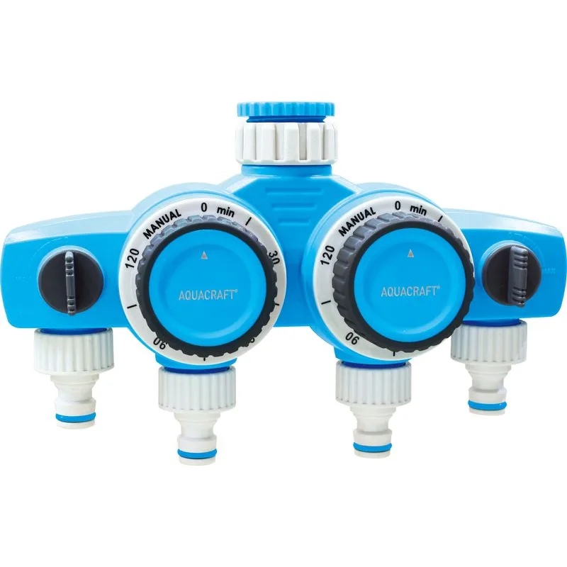 Časovač na hadicu AQUACRAFT 290040 – mechanický, 4-way