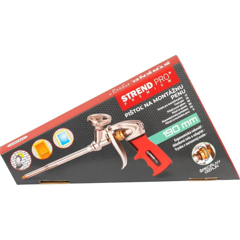 Pištoľ na montážnu penu Strend Pro JWF-F104B, Alu, Cr, 190 mm