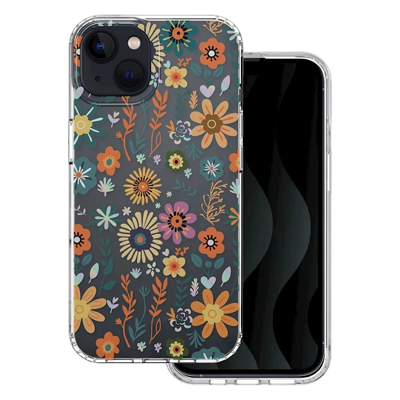 TFO Obrázkové puzdro silikónové Apple iPhone 16 Pro Max, Oranžové kvety