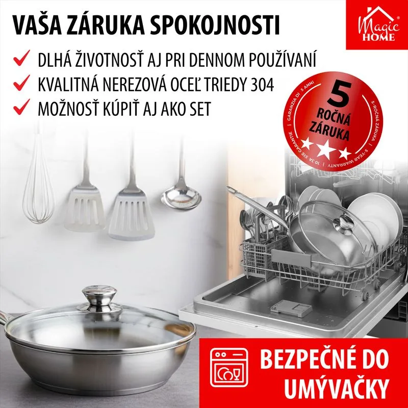 Panvica MagicHome Chloe, 26 cm, 3,2 lit., nerez