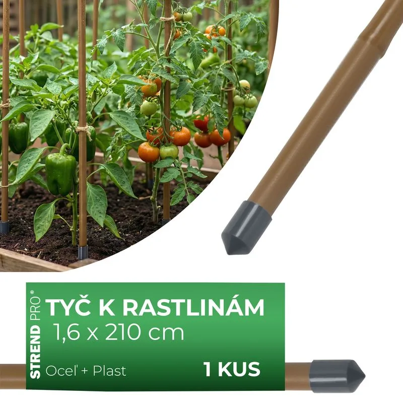 Tyč oporná k rastlinám a paradajkám Garden TY 16/2100 mm