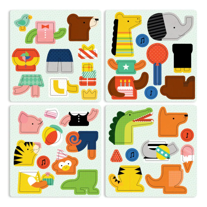 Petitcollage Magnetky Zvieracia oslava
