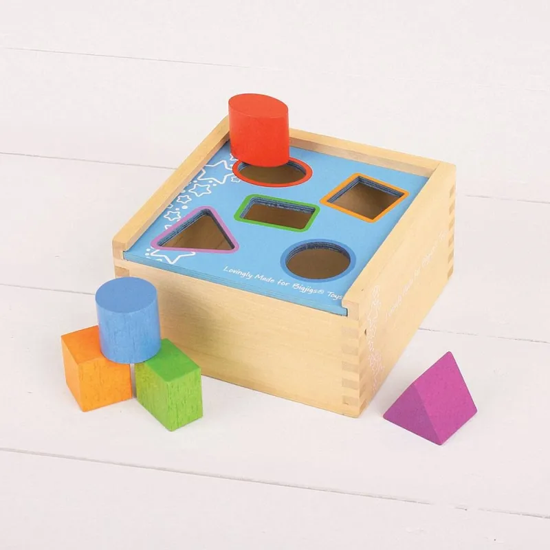 Bigjigs Toys Vhadzovacia krabička s tvarmi