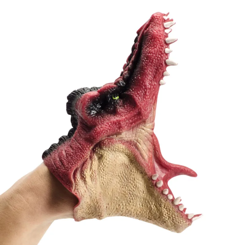 Schylling Maňuška na ruku Dinosaurus - červený