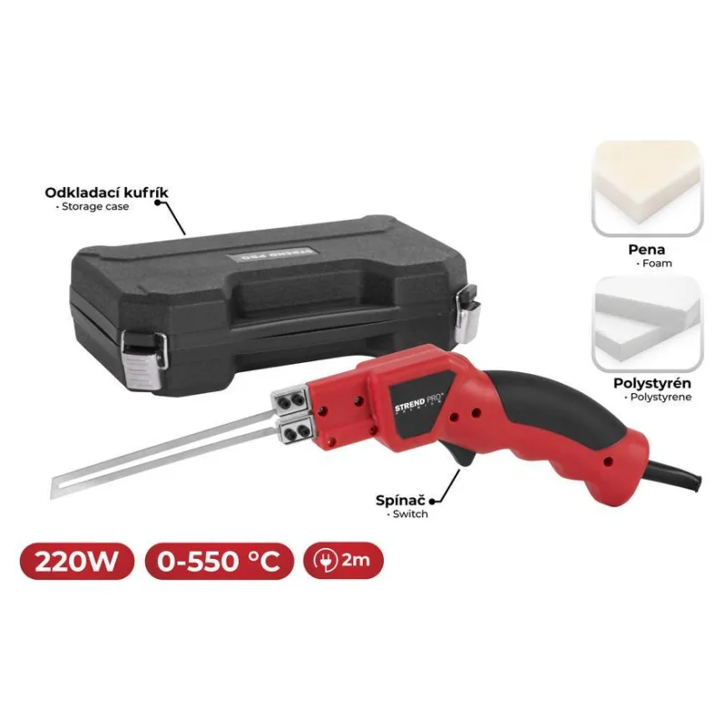 Rezačka na polystyrén Strend Pro GW8005, 150W, s kufríkom