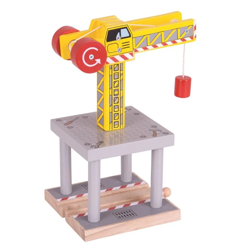 Bigjigs Rail Drevené vláčiky - Veľký žeriav