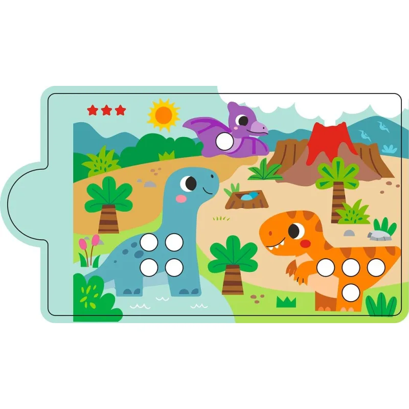 2Kids Toys Magnetická hra Triedenie farieb s dinosaurom
