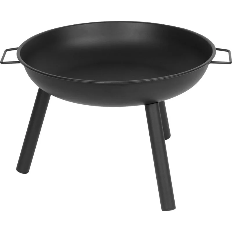 Záhradné ohnisko Elis, BBQ, kovové, okrúhle, 57x66x40 cm