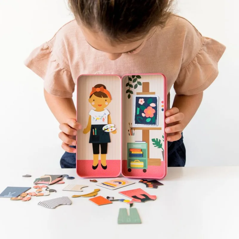 Petitcollage Magnetické puzzle Umelkyňa 25ks