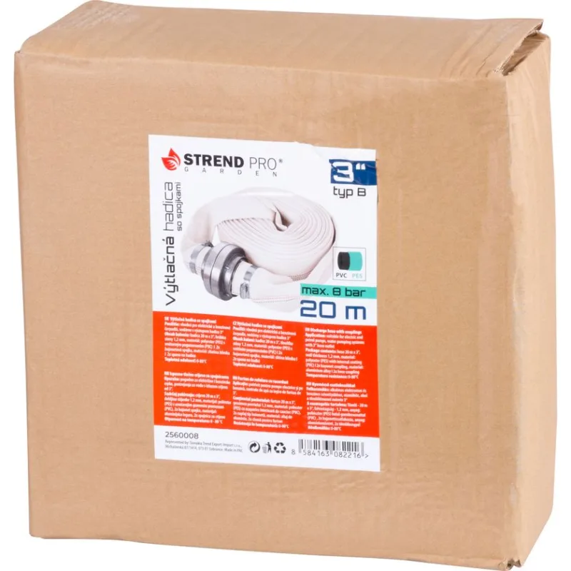 Výtlačná hadica Strend Pro 3", 20 m, s koncovkami, typ B