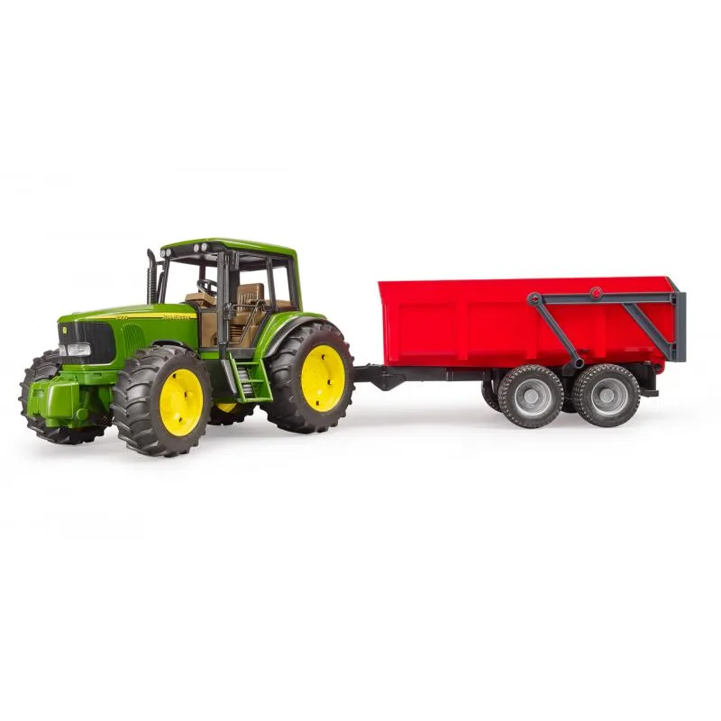 Bruder 2057 Traktor John Deere s vlekom