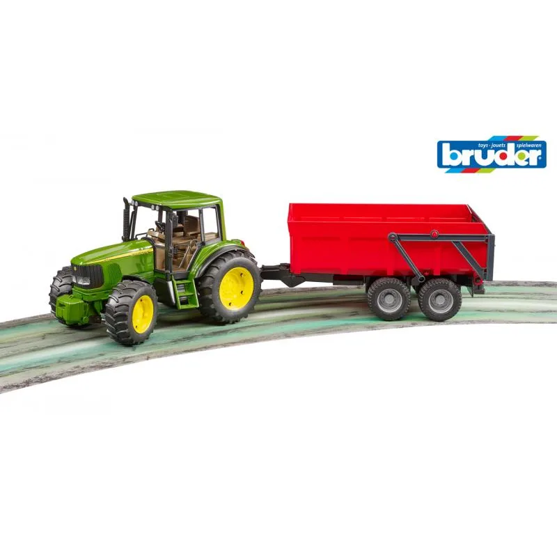 Bruder 2057 Traktor John Deere s vlekom