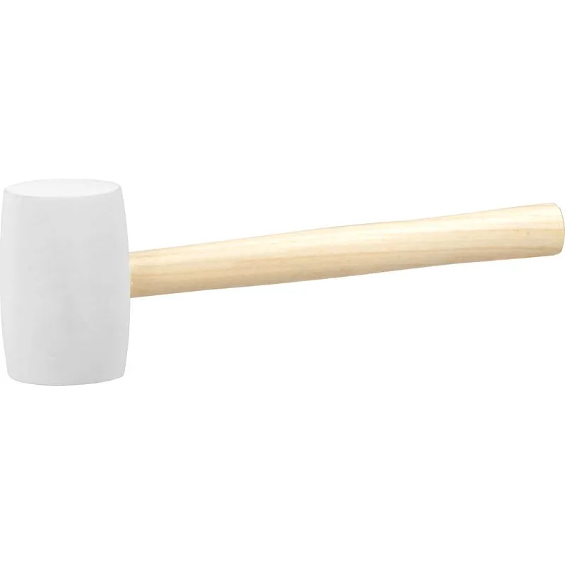 Gumené kladivo WhiteHead, 450 g, drevená rúčka, 310 mm