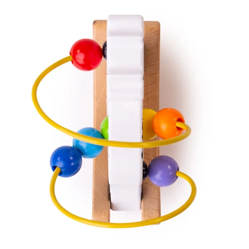 Bigjigs Toys Motorický labyrint na hojdačke - Kravička